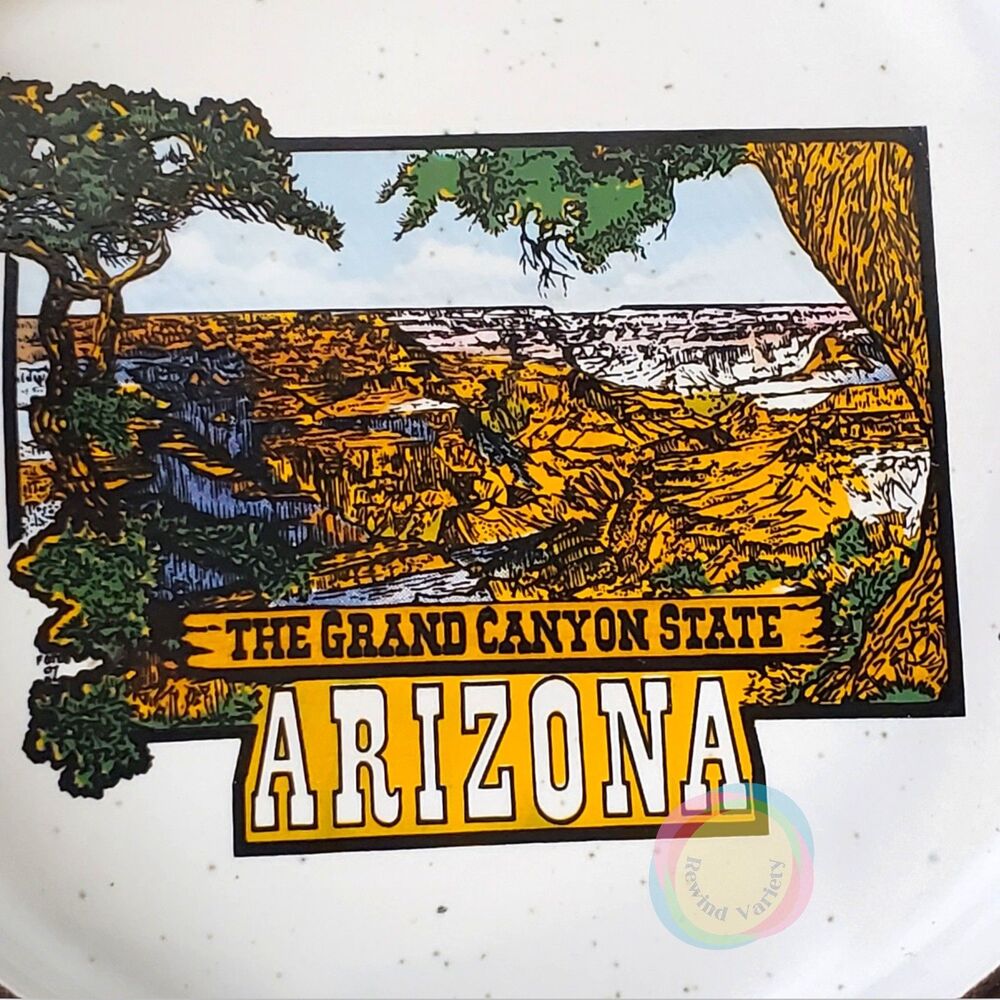 Vintage Grand Canyon Arizona Stoneware Ashtray Dish - Picture 2 of 8